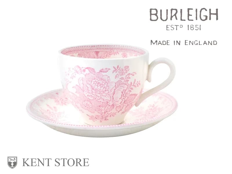 カップ&ソーサー|ピンクアジアティックフェザンツ BURLEIGH(バーレイ)